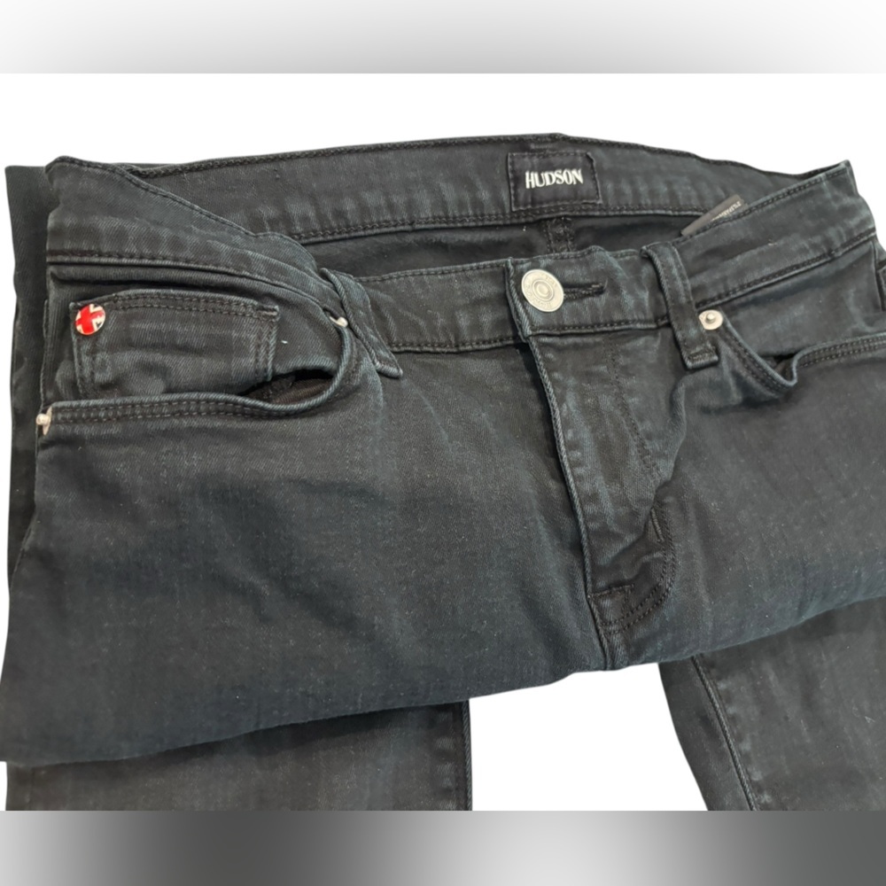 Hudson Krista Super Skinny Black Wash Jeans Size 28 - Picture 2 of 5